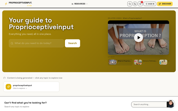 Proprioceptiveinput — Your guide to Proprioceptiveinput
