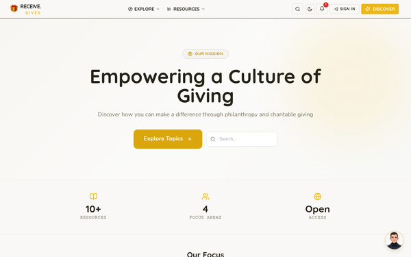 Receive Gives - Empowering Philanthropy — Empowering Generosity Through Giving