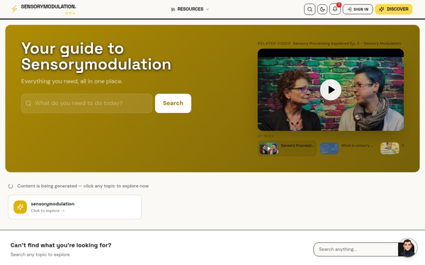 Sensorymodulation — Your guide to Sensorymodulation