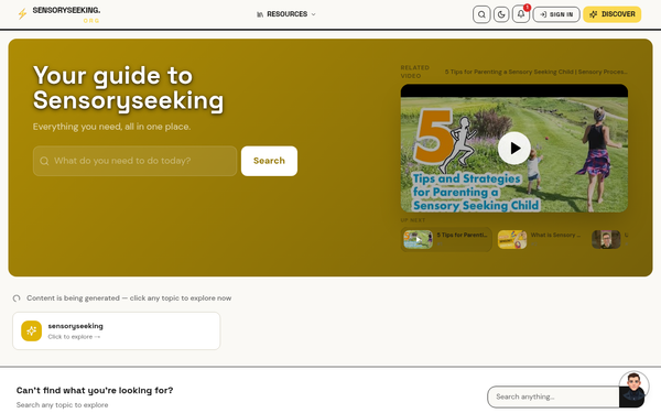 Sensoryseeking — Your guide to Sensoryseeking