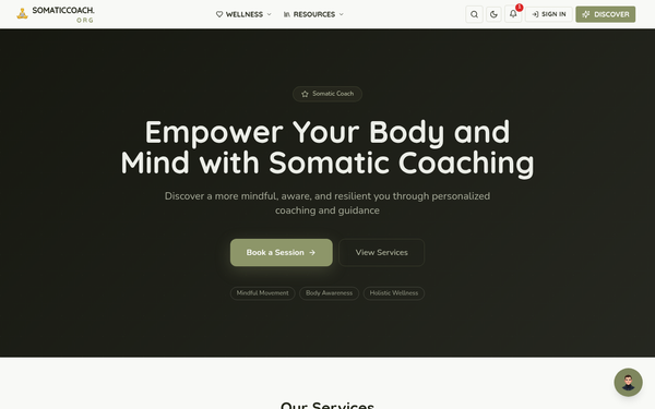 Somatic Coach — Empowering Mindful Movement and Wellness