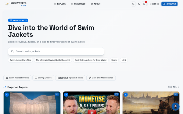 Swim Jackets — Vibrant, approachable, and knowledgeable about all things swim jackets.