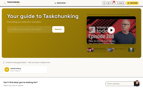 Taskchunking — Your guide to Taskchunking