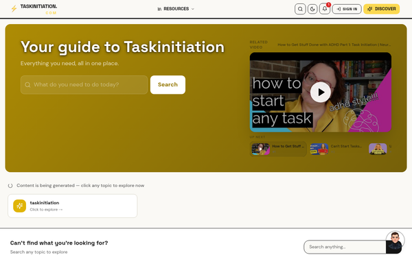 Psychology Guides | Task Initiation