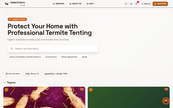 Termite Tents — Confident, authoritative, and compassionate termite protection experts