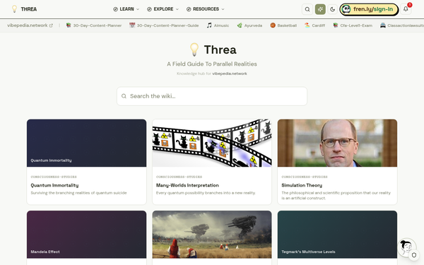 Threa | A Field Guide to Parallel Realities