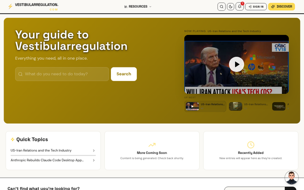 Technology — Vestibularregulation