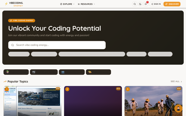 Vibe Coding Energy | Your Guide to Vibe Coding Energy