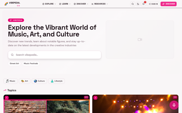 Vibepedia — A vibrant, inclusive, and playful resource for discovery.