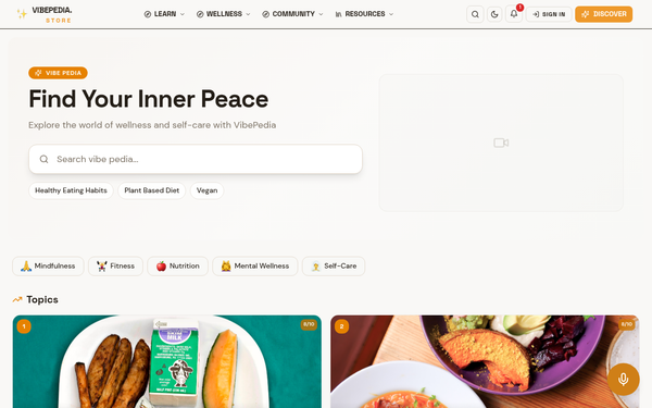VibePedia — VibePedia is a vibrant and nurturing community that embodies the spirit of holistic living.