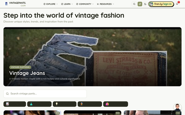 Entries: H | Vintage Pants