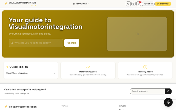 Visualmotorintegration — Your guide to Visualmotorintegration