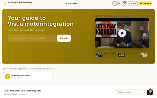 Visual Motor Integration | Your Guide to Visual Motor Integration