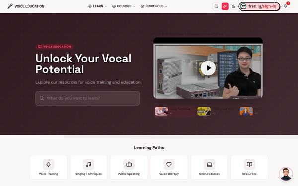 Sitemap | Voice Education