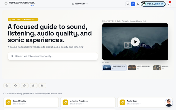 We Take Sound Seriously | Your Guide to We Take Sound Seriously