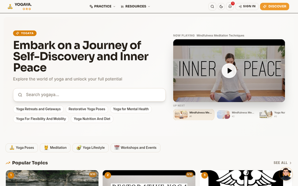 Yogaya — Find Your Inner Peace Through Yoga
