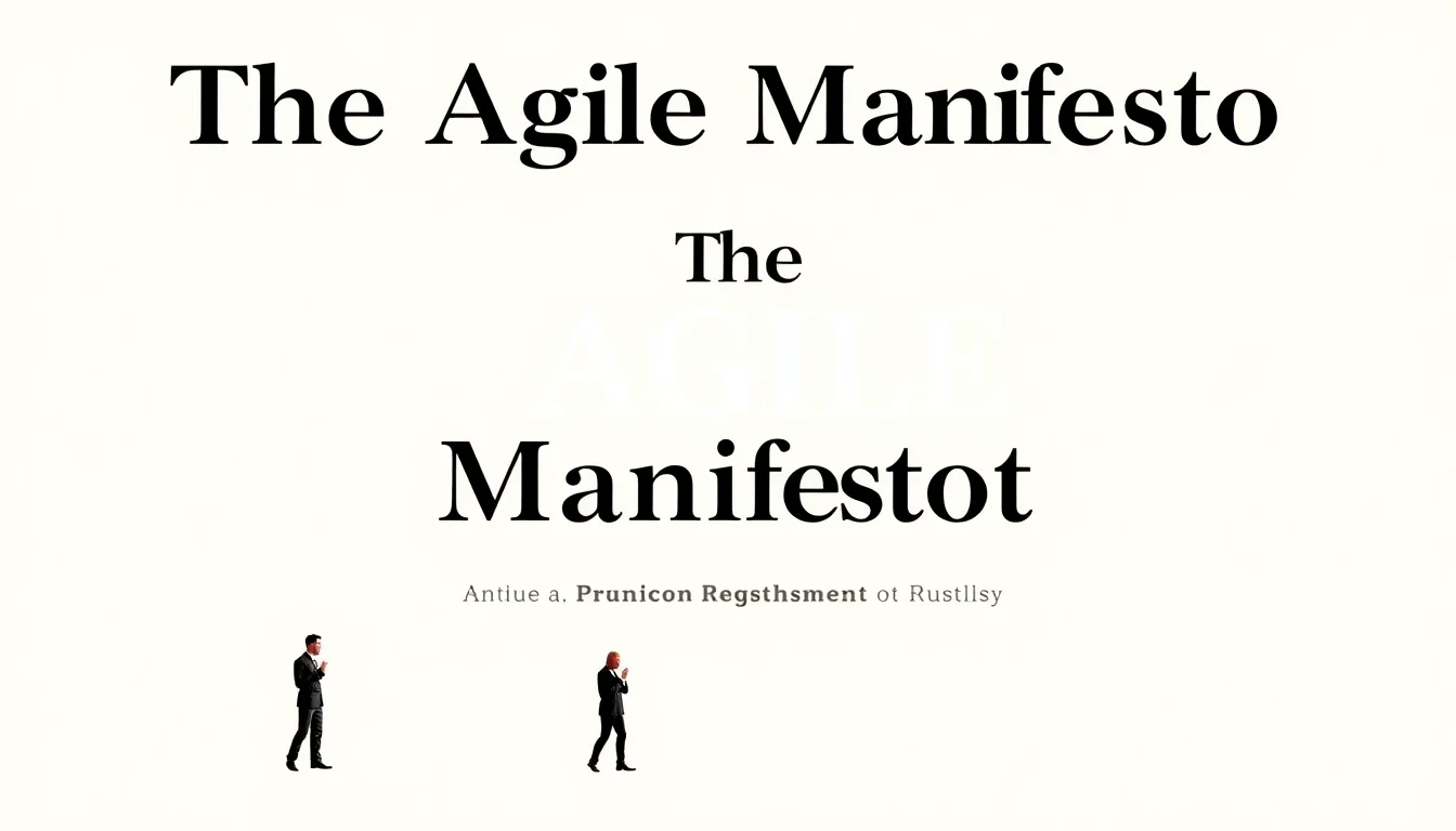 The Agile Manifesto: A Revolution in Software Development