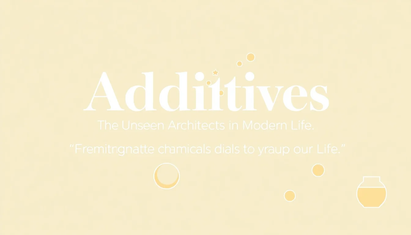 Additives: The Unseen Architects of Modern Life | Vibepedia