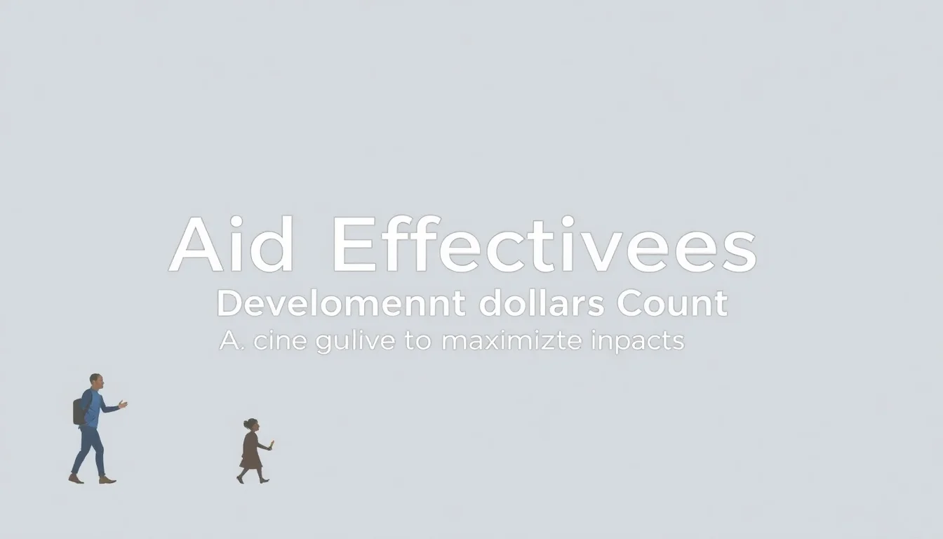 Aid Effectiveness: Making Development Dollars Count | Vibepedia