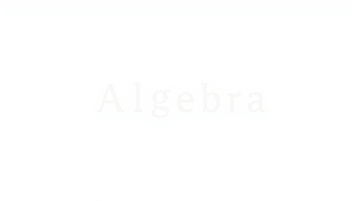 Algebra | Vibepedia