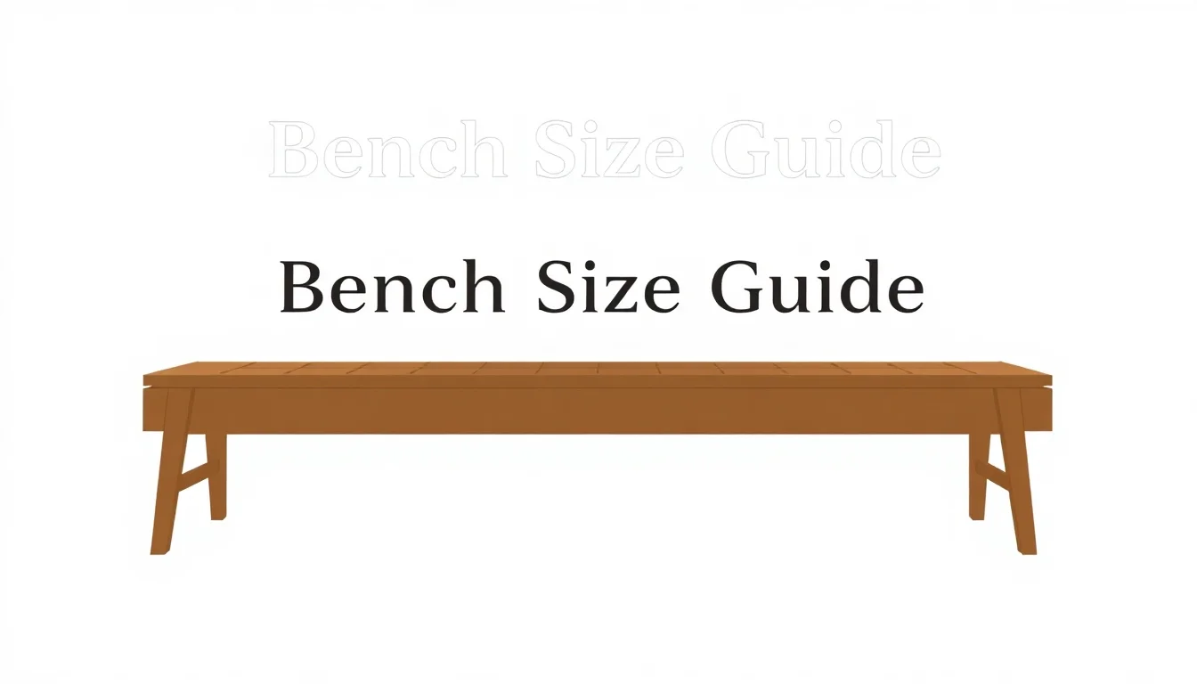 Bench Size Guide | Table Benches