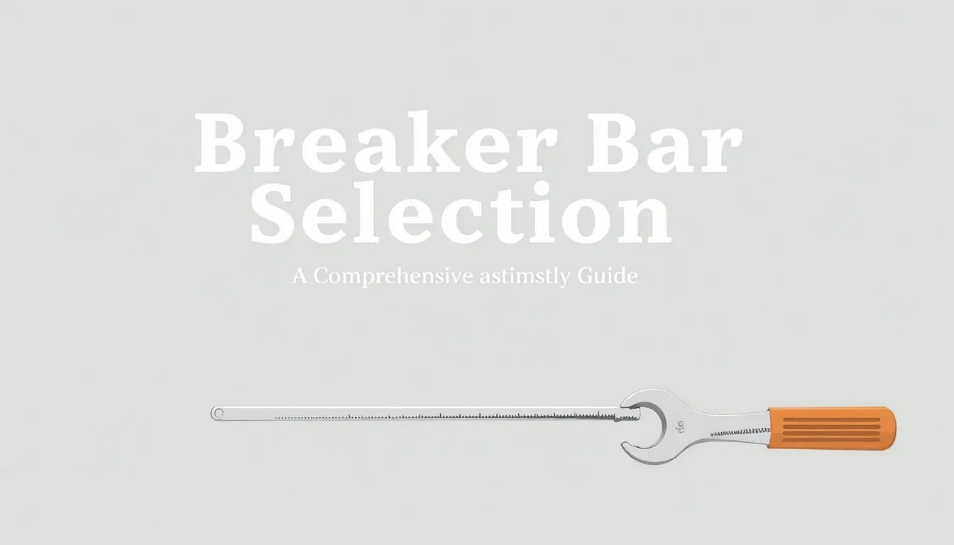 Breaker Bar Selection: A Comprehensive Guide | Vibepedia