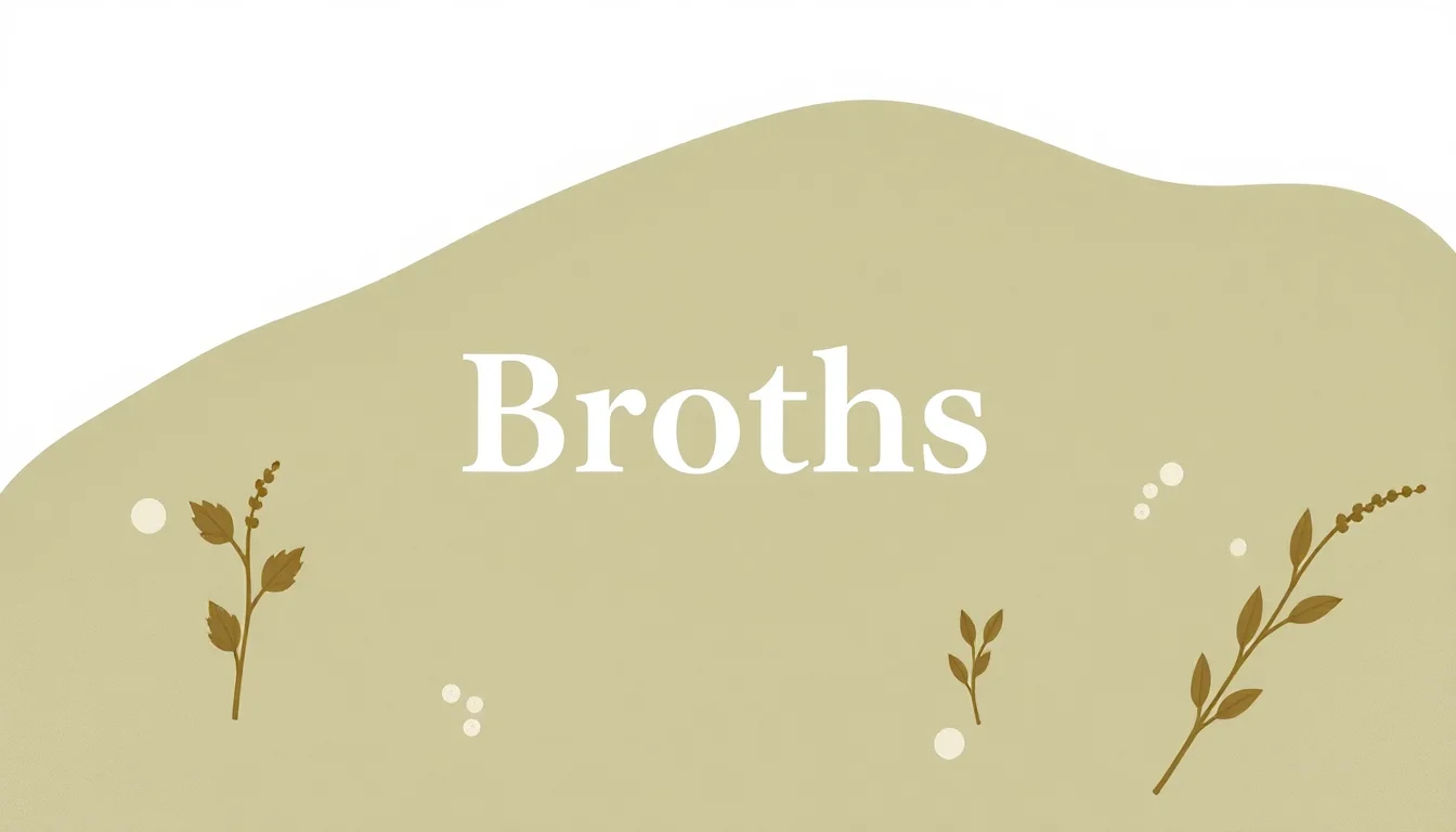 Broths: The Liquid Foundation of Culinary & Cultural Vibe | Vibepedia