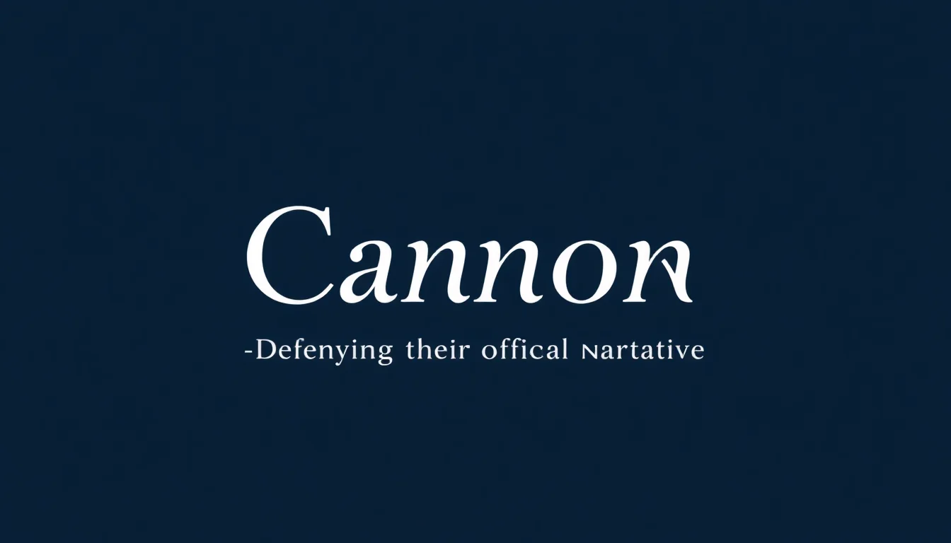 Canon | Vibepedia