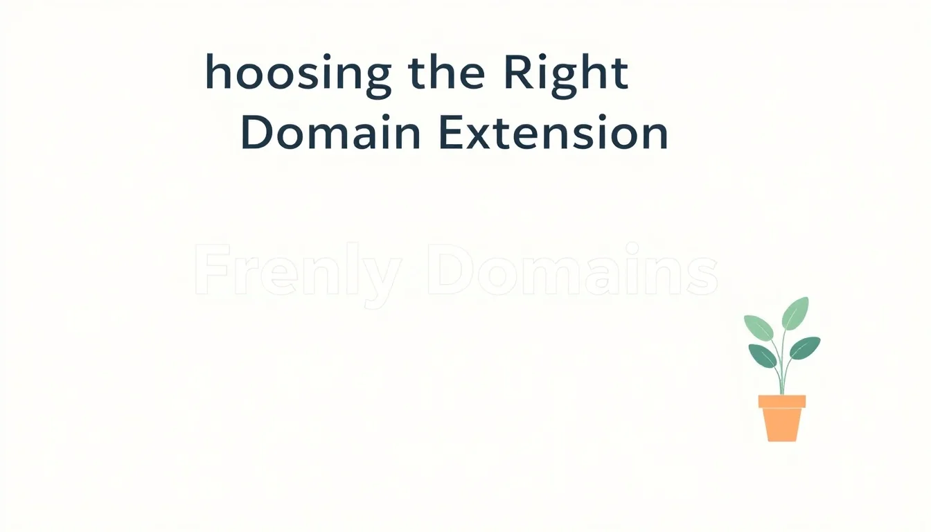 Choosing the Right Domain Extension in Frenly Domains Simplifies Your