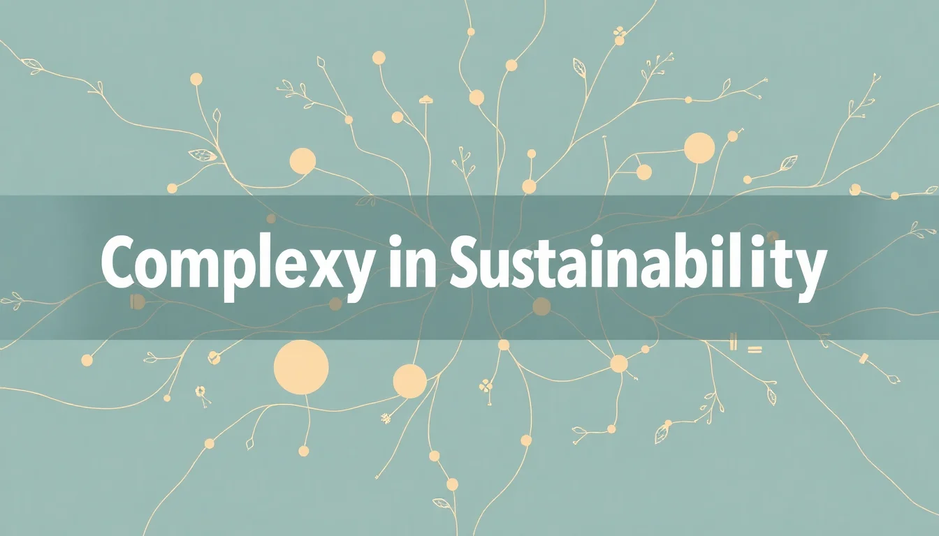 Complexity in Sustainability | Vibepedia