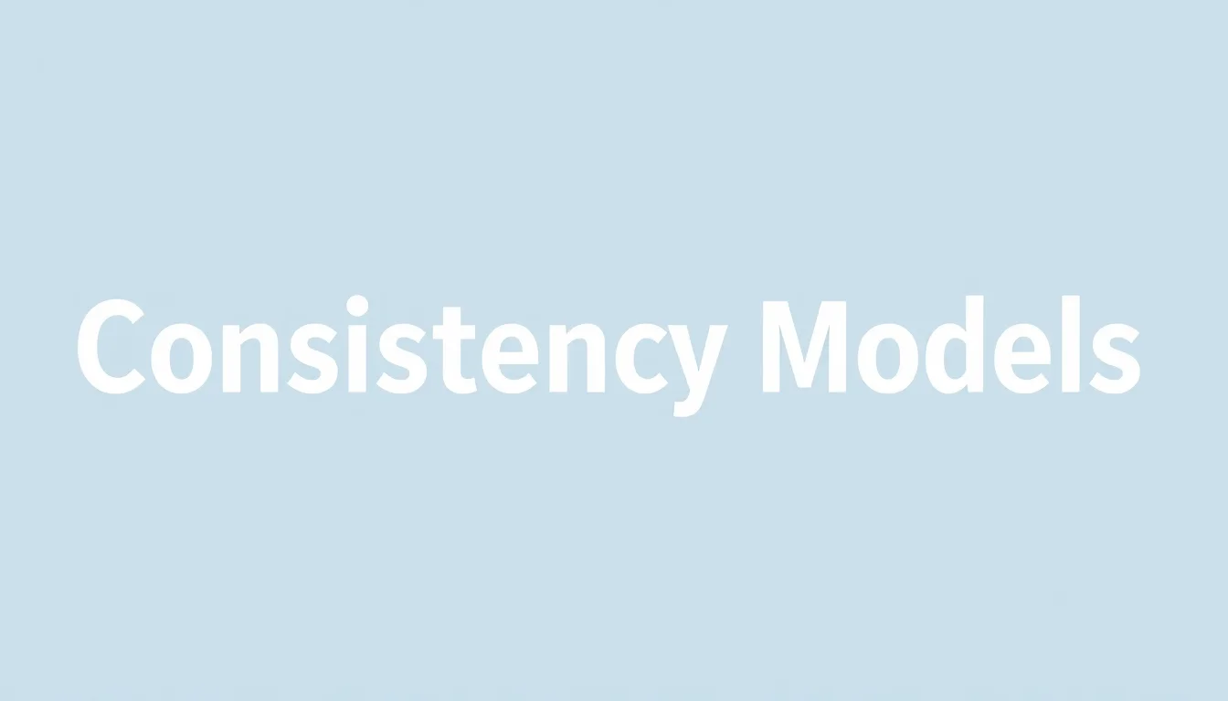 Consistency Models | Vibepedia