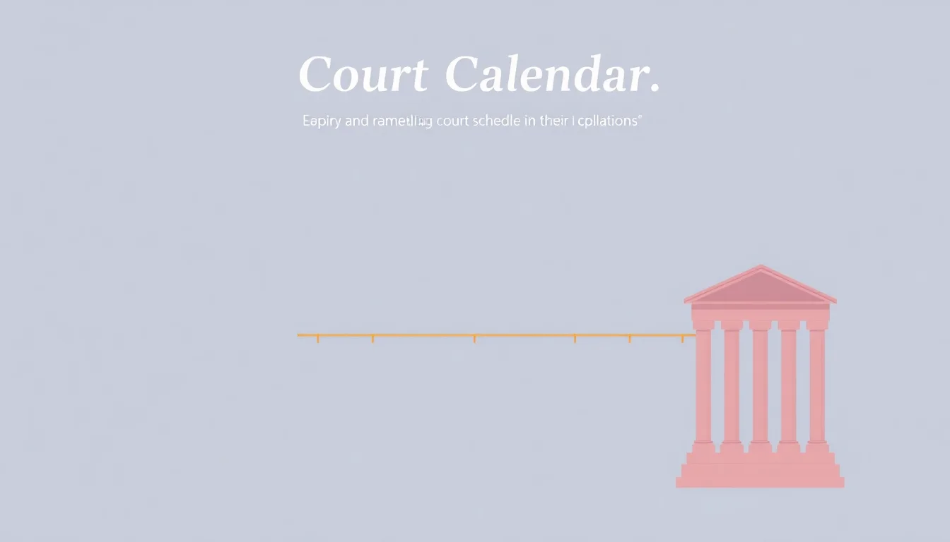 Court Calendar: Navigating the Legal Timeline | Vibepedia