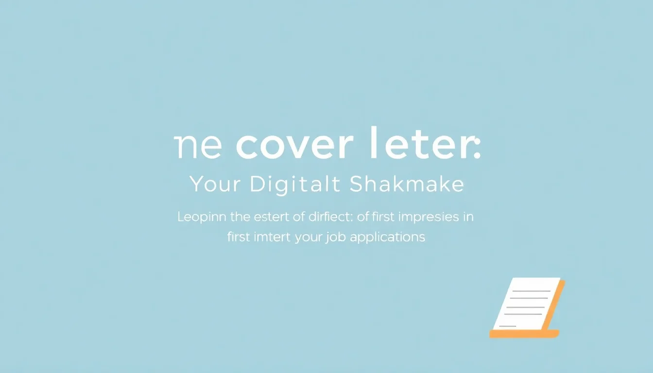 The Cover Letter: Your Digital Handshake | Vibepedia
