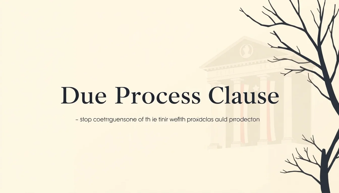 Due Process Clause | Vibepedia