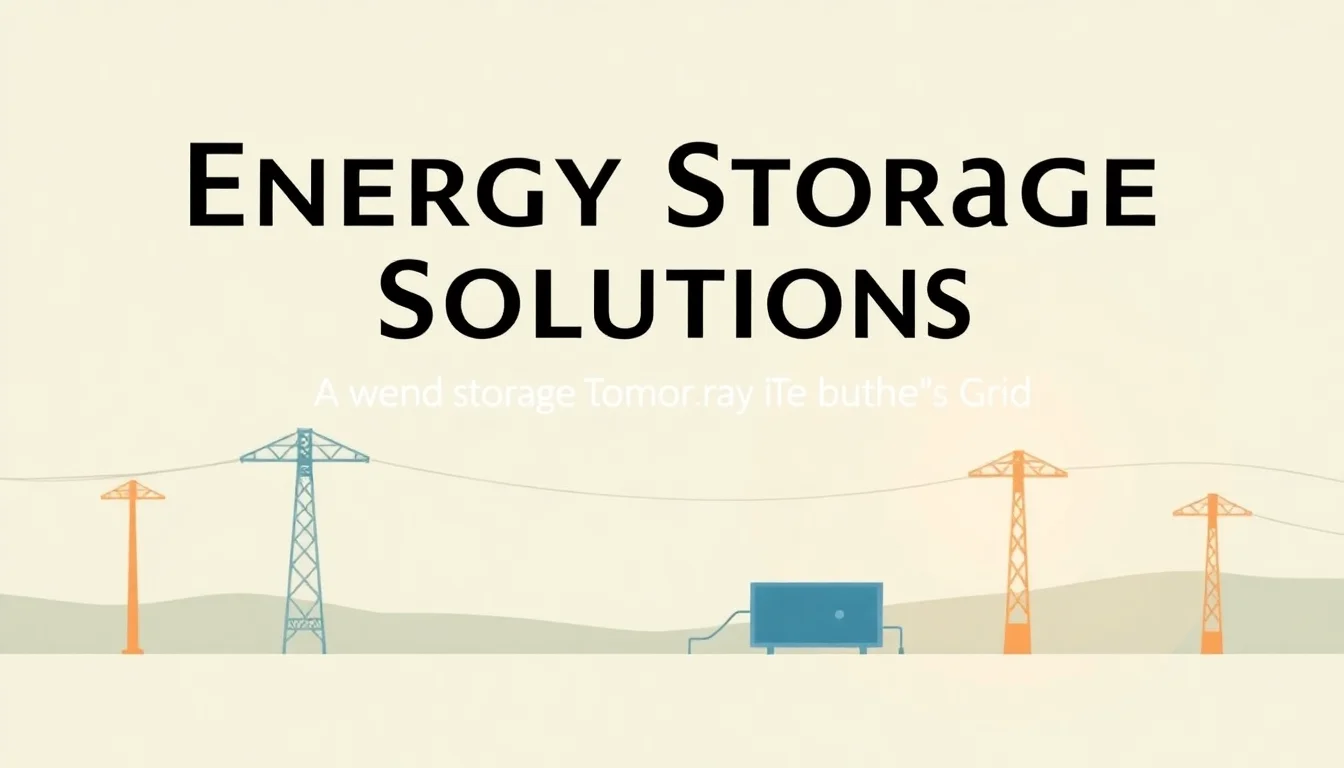 Energy Storage Solutions: Powering Tomorrow's Grid | Vibepedia