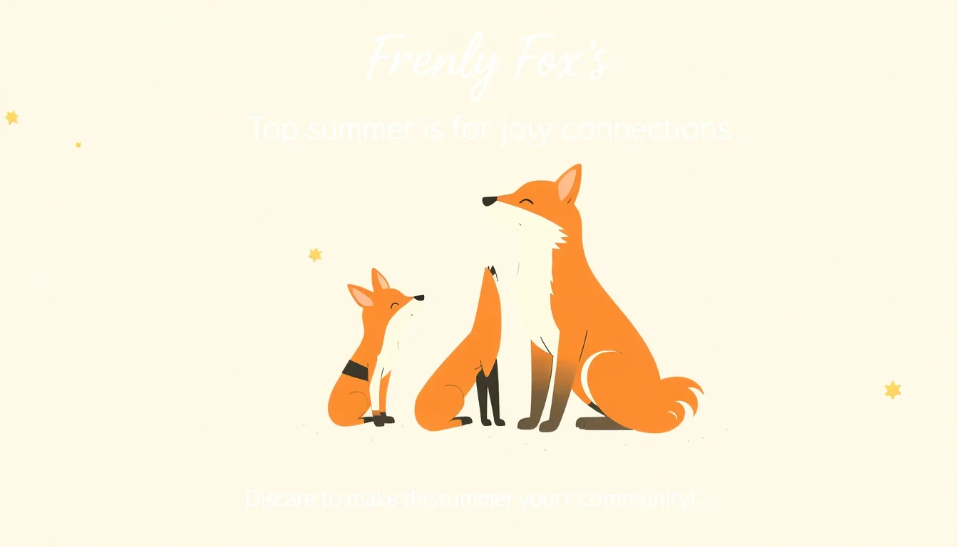 Frenly Fox's Top Summer Activities for Joyful Connections | Frenly Fox