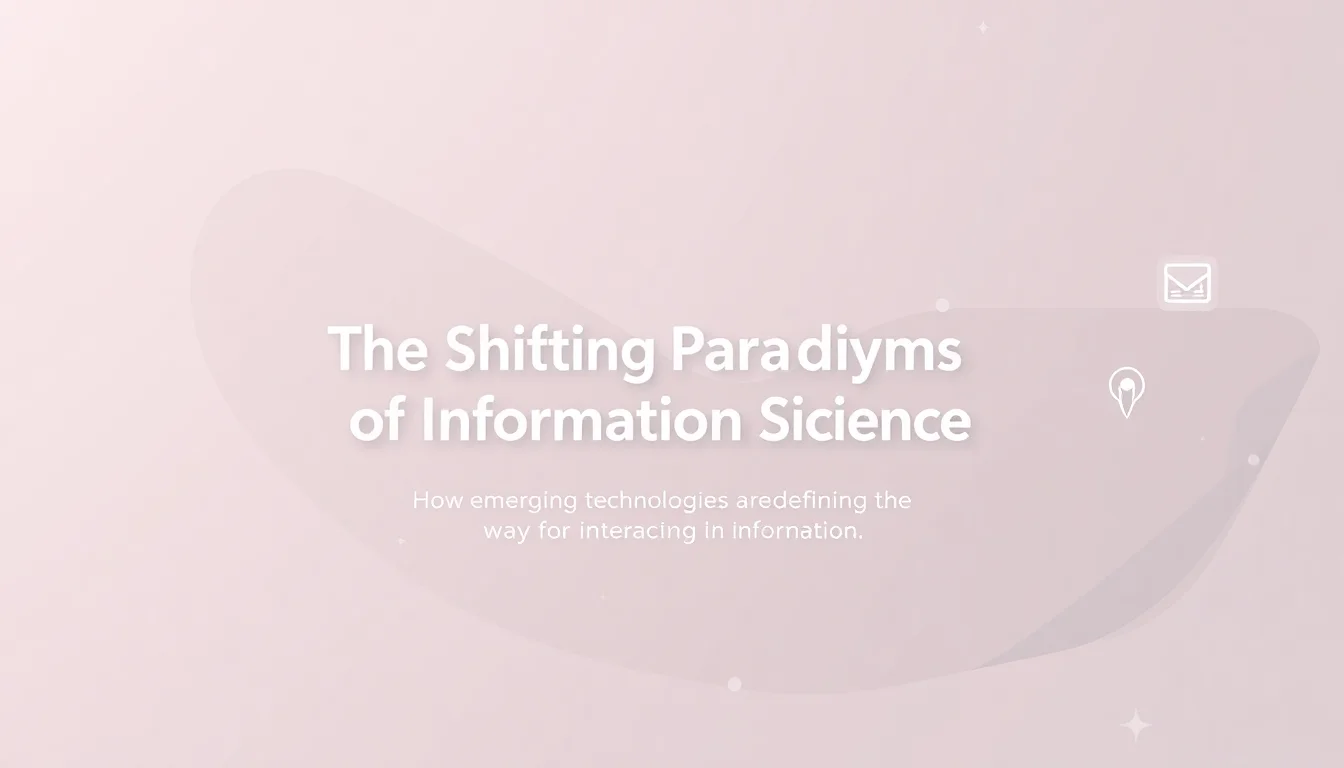 The Shifting Paradigms of Information Science | Painted Clothes