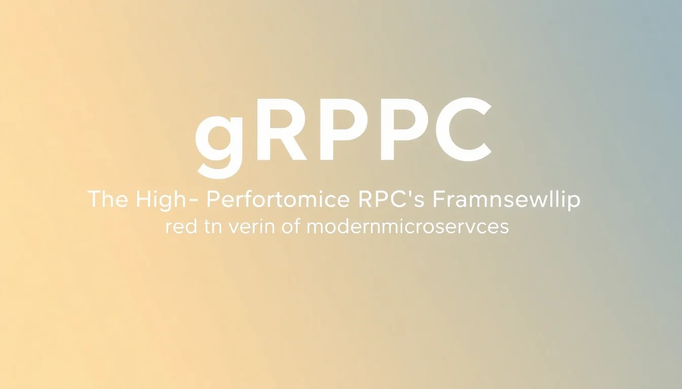 gRPC: The High-Performance RPC Framework | Vibepedia