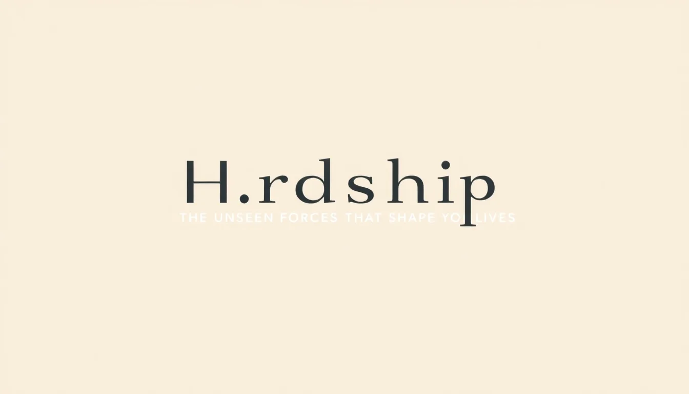 Hardship: The Unseen Forces That Shape Our Lives | Vibepedia