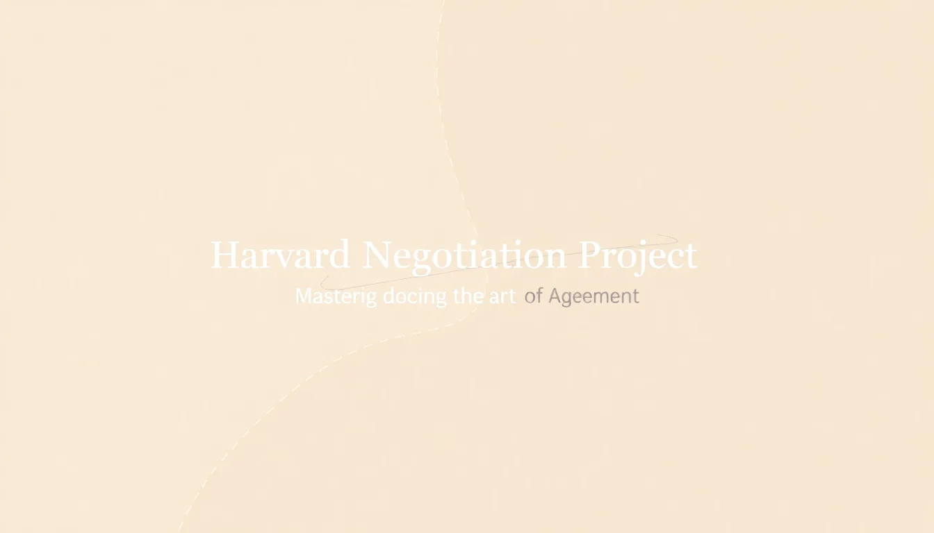 Harvard Negotiation Project | Vibepedia