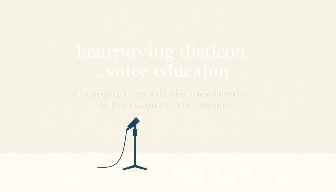 Improving Diction in Voice Education | Voice Education