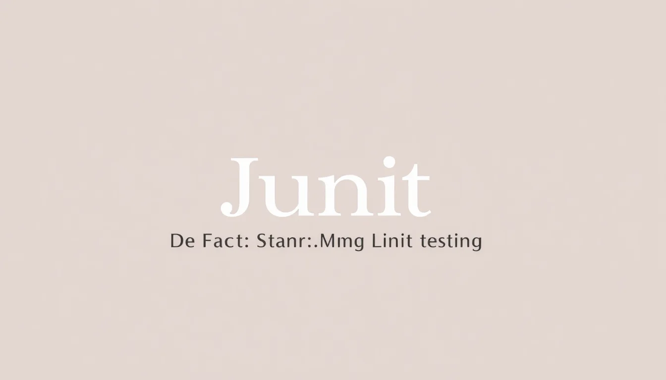 JUnit | Vibepedia