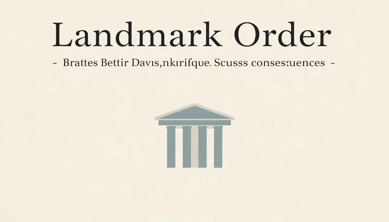 Landmark Order | Vibepedia