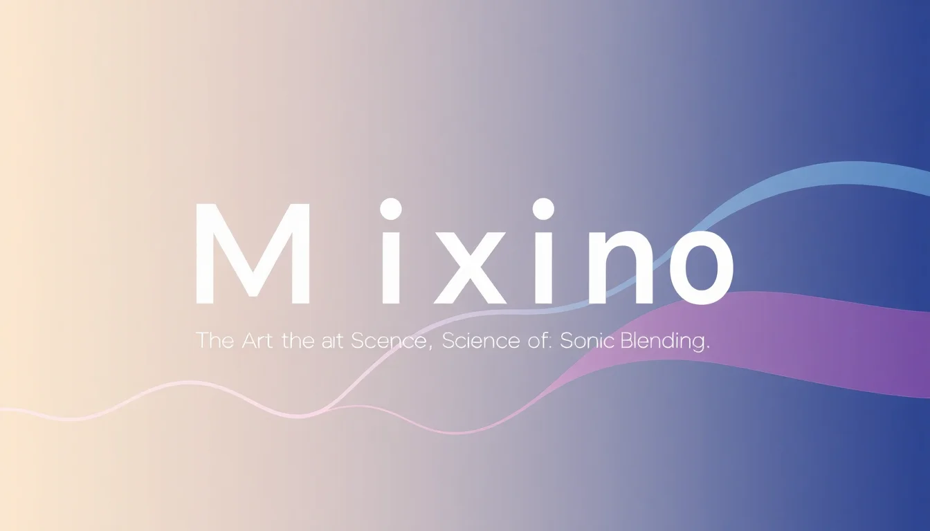 Mixing | Vibepedia
