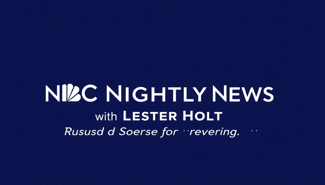 NBC Nightly News with Lester Holt | Vibepedia