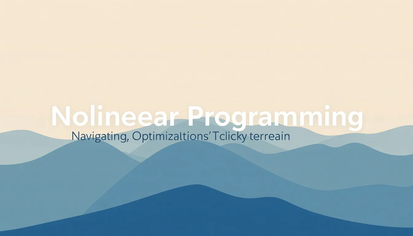 Nonlinear Programming | Vibepedia
