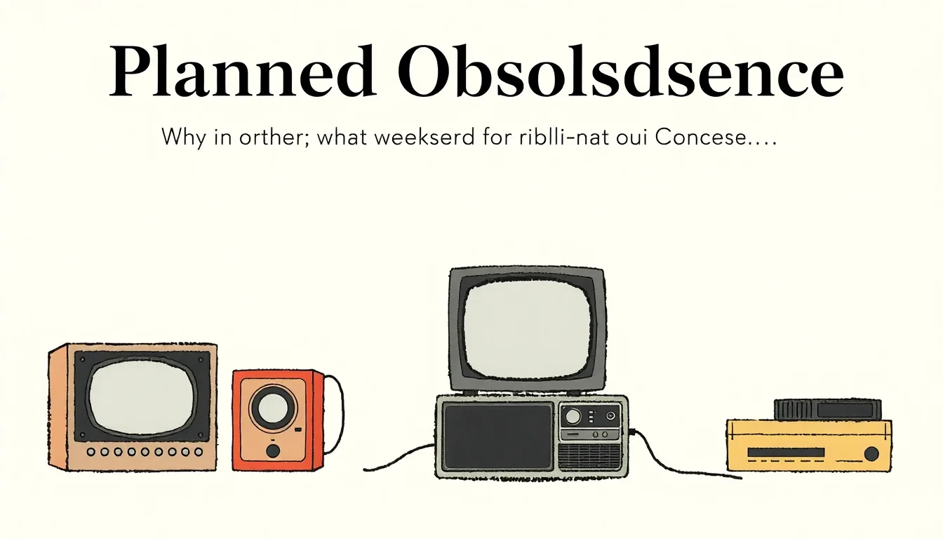 Planned Obsolescence: The Art of Built-In Decay | Vibepedia
