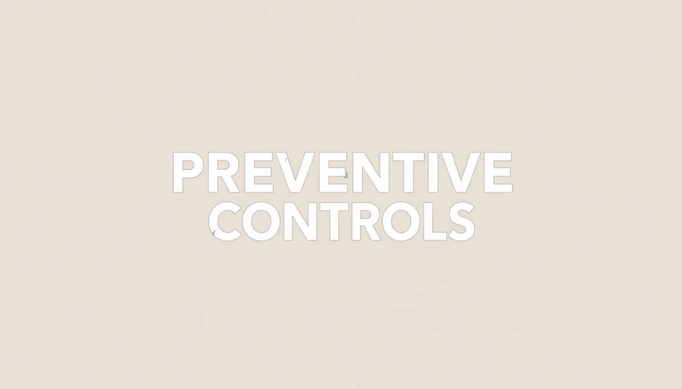 Preventive Controls: Your First Line of Defense | Vibepedia