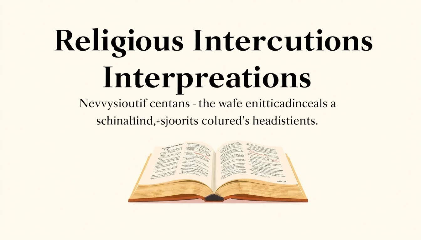 Religious Interpretations: Navigating Sacred Texts and Traditions