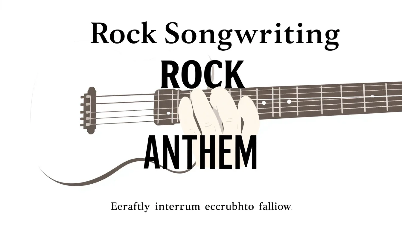 Rock Songwriting: The Anatomy of an Anthem | Vibepedia